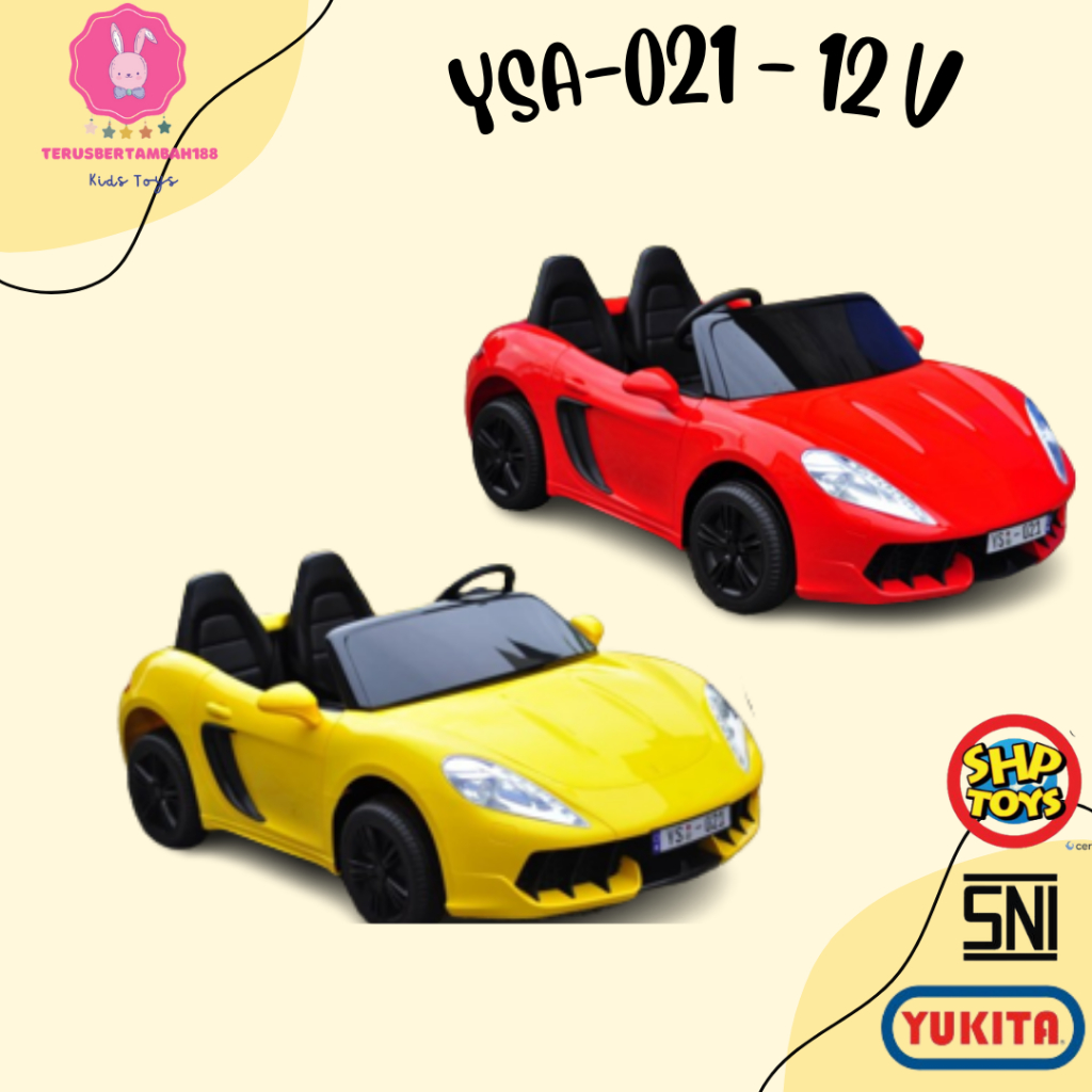Mobil mobilan Aki Yukita YSA-021-12 Volt''Bisa muat 2 orang dewasa''
