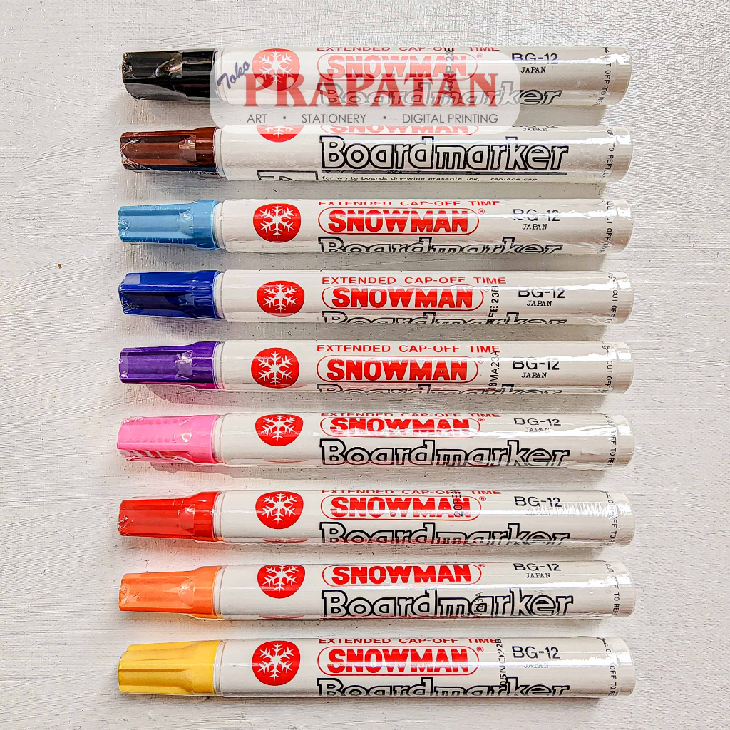 

Snowman White Board Marker BG-12 | Spidol Papan Tulis