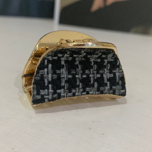 Jepit Jedai Poni Wanita Jepitan Kain / Jedai Gold Kain Kekinian 3,5cm HOPYLOVY