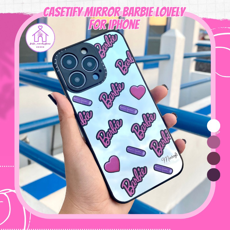 CASE FOR IPHONE CASETiFY MIRROR BARBIE LOVELY 7/8/SE 7+/8+ X/XS XR XSMAX 11 11 PRO 11 PROMAX 12 12 P