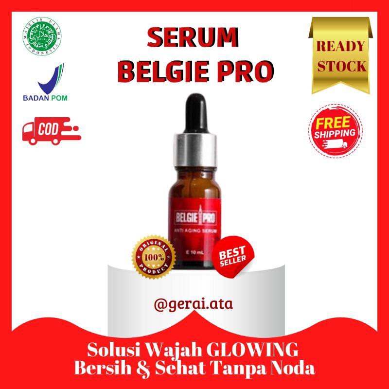 serum belgie pro glowing hilangkan flek dan kerutan wajah