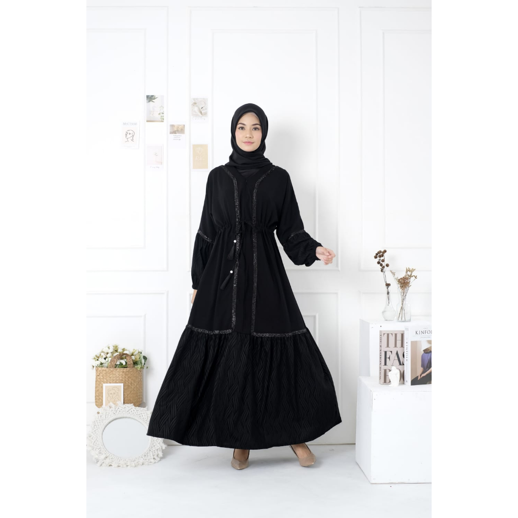 [cod]abaya hitam/abaya/gamis hitam/abaya arab/gamis arab