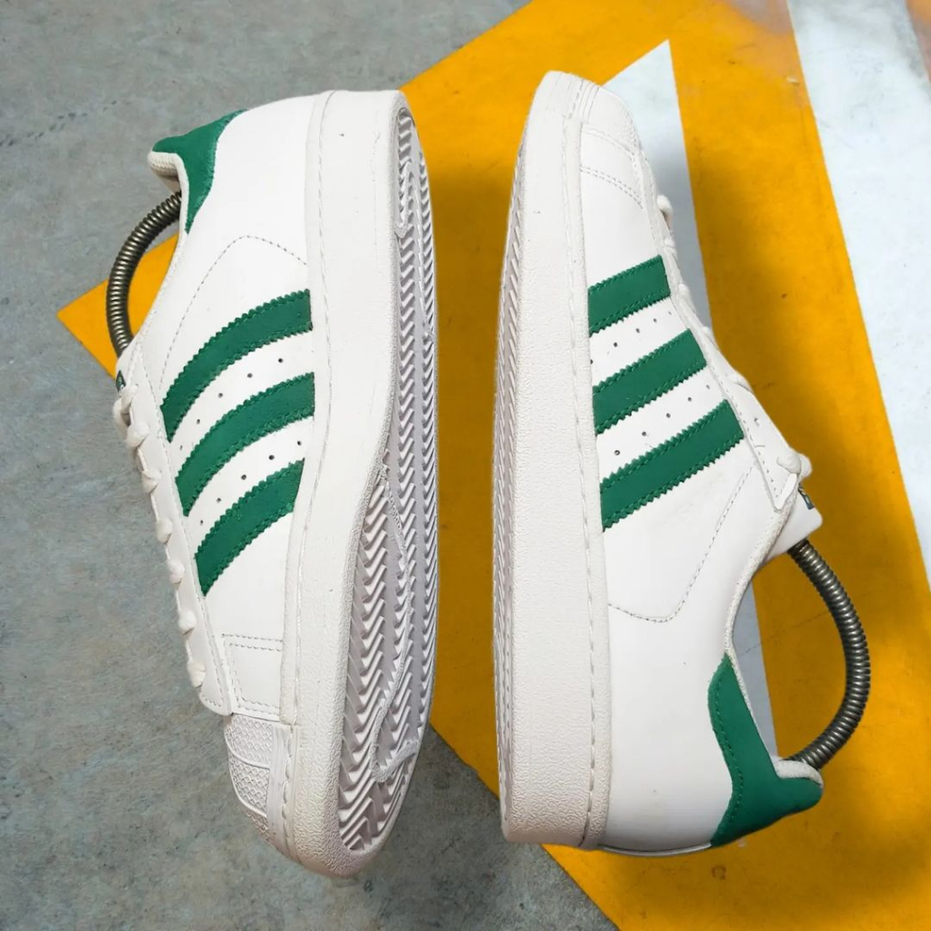 SEPATU ADIDAS SUPERSTAR WHITE GREEN