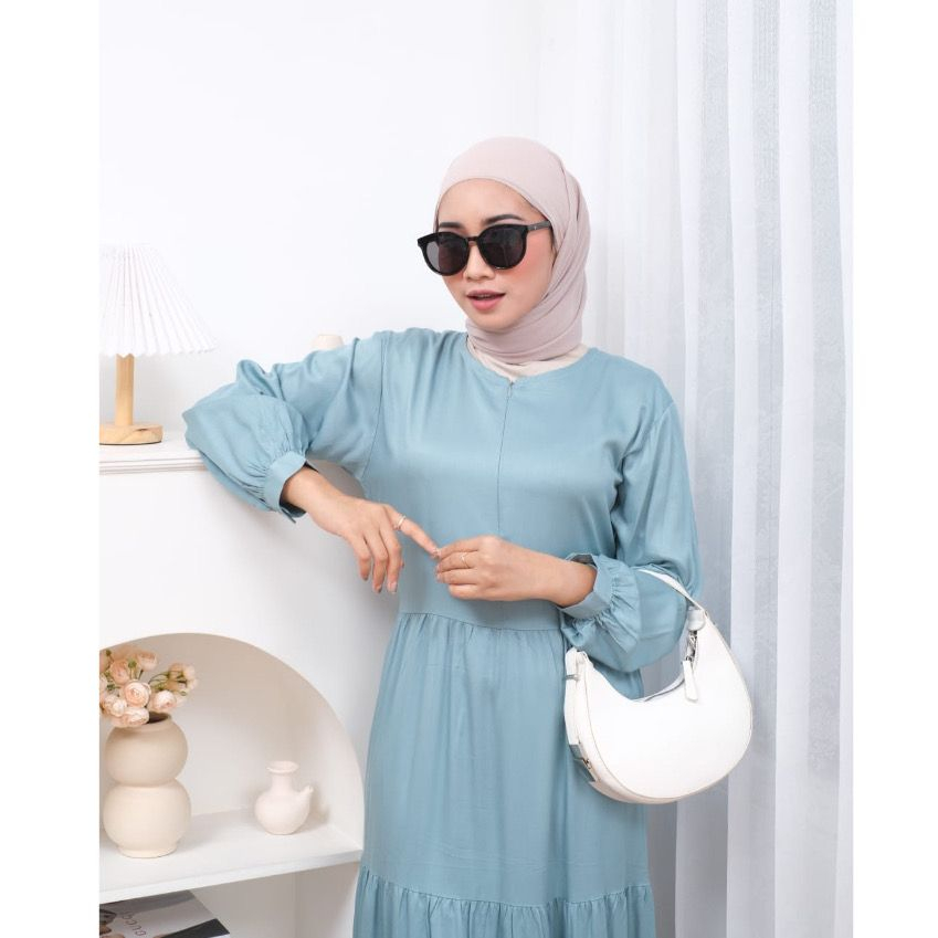 ALFAZZA/INARA DRESS/RAYON TWILL POLOS/DRESS WANITA JUMBO/BISA COD/DRESS BUSUI