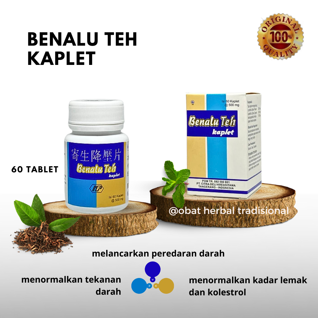 BENALU TEH TABLETS obat darah tinggi dan kolestrol - hipertensi