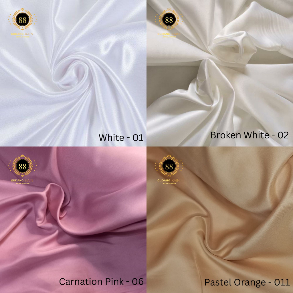 Kain Satin Velvet Premium Polos Bridesmaid [Harga 1 Roll - Isi 50 Yard]