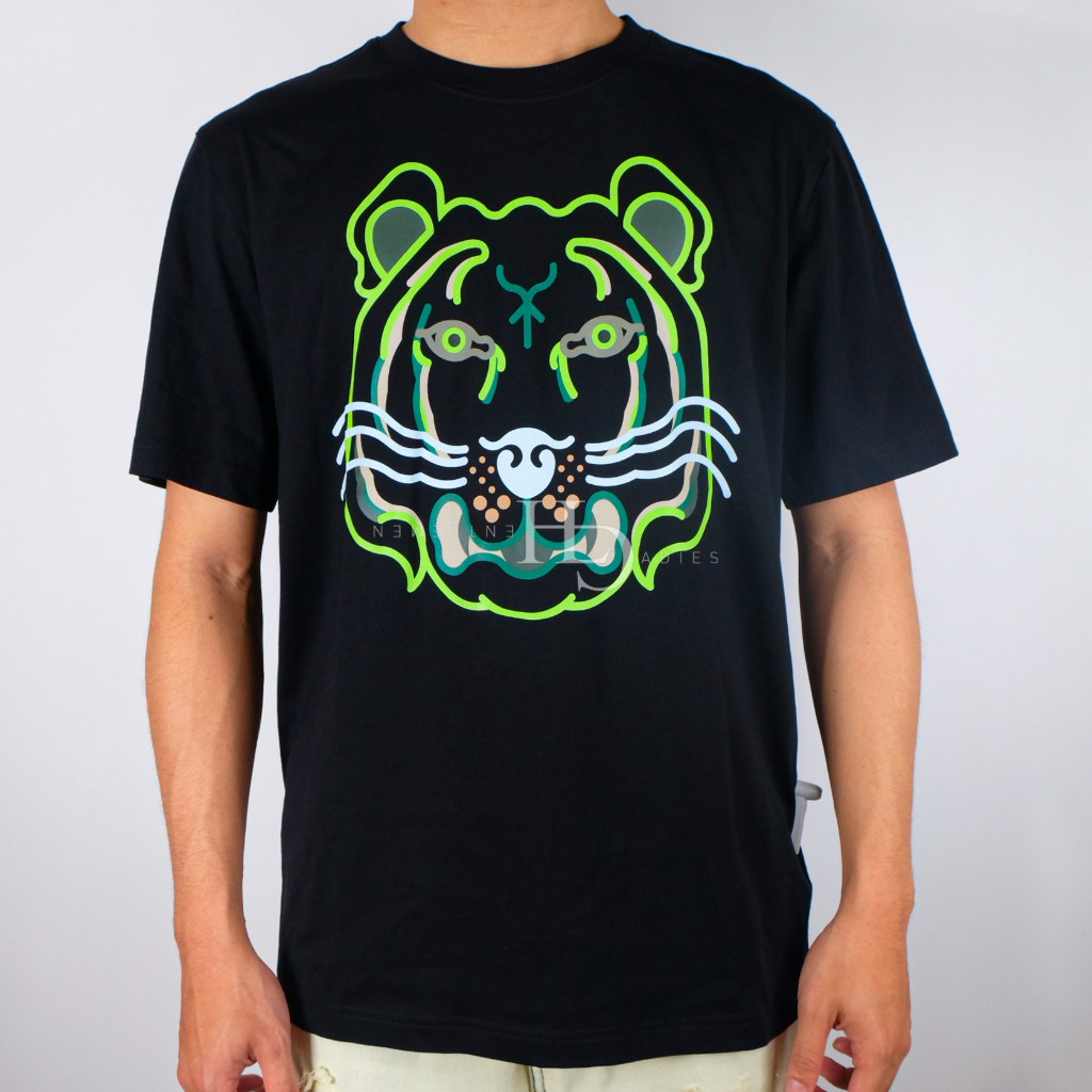 Knzo Men K-Tiger Tee Black/Green