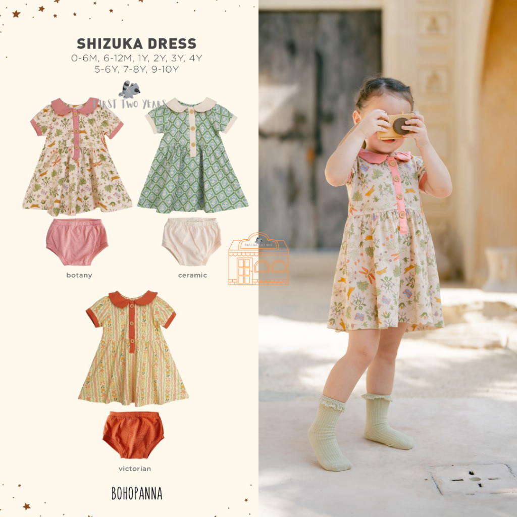 Bohopanna - Shizuka Dress / Gaun Dress Anak Perempuan