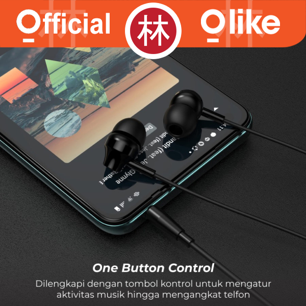 Olike E10 Wired Earphone 3.5MM Mic Noise Reduction &amp; Clear Voice Call