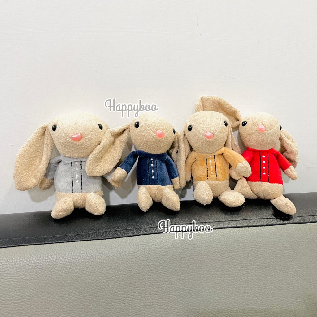 Gantungan kunci boneka kelinci rabbit Keta baju classic