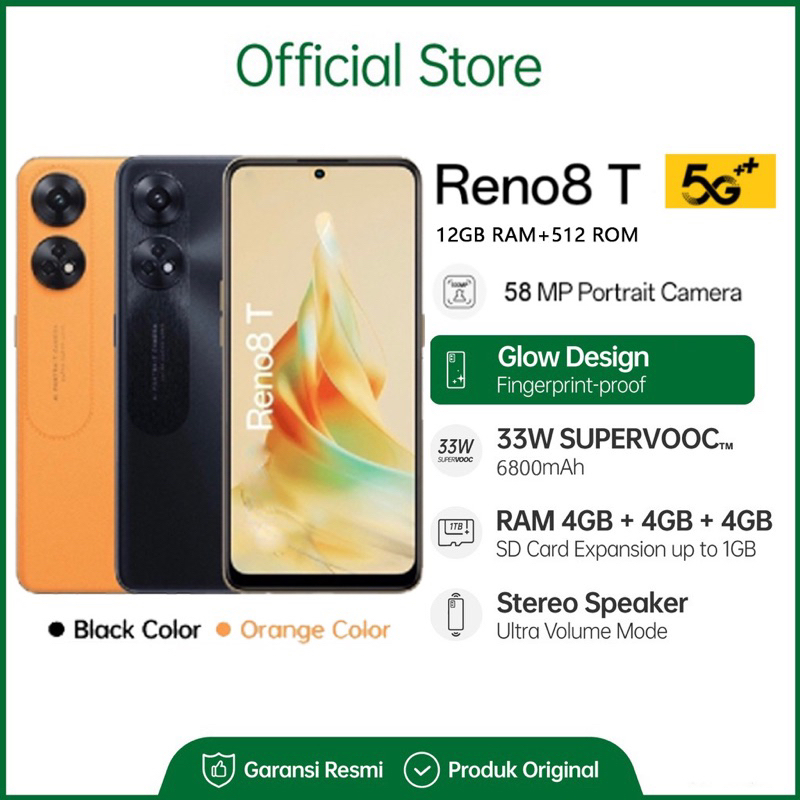 oppo reno 8T 5g 8+256gb