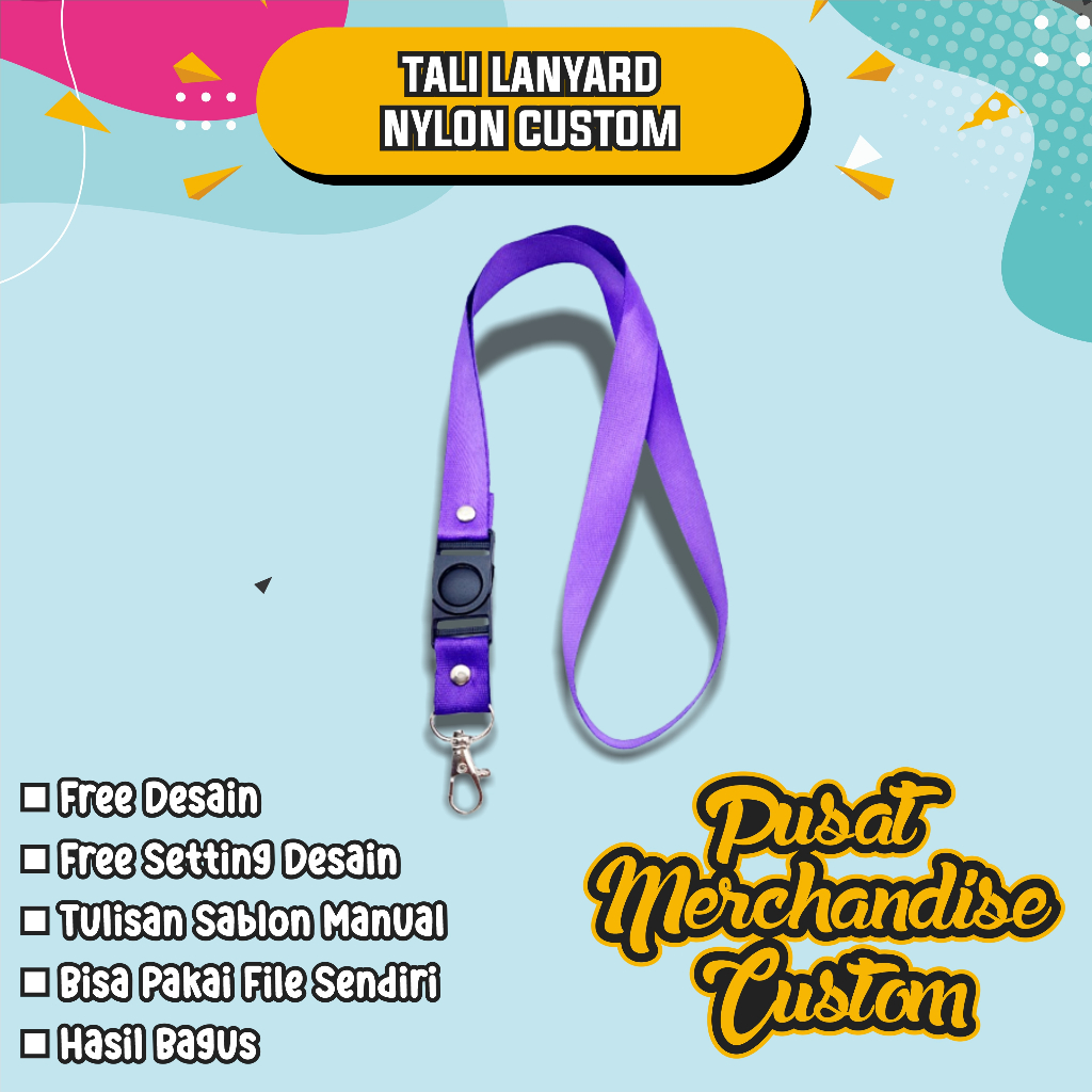 

Tali Lanyard Nylon Sablon Custom Termurah