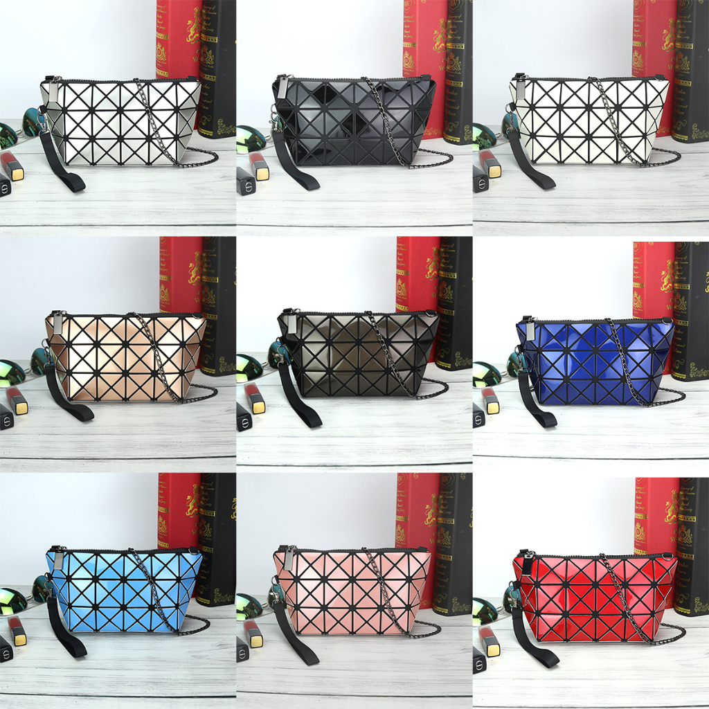 Hand Bag Pouch Tas Kosmetik Tote Bags Women Motif Kotak Diagonal 10194