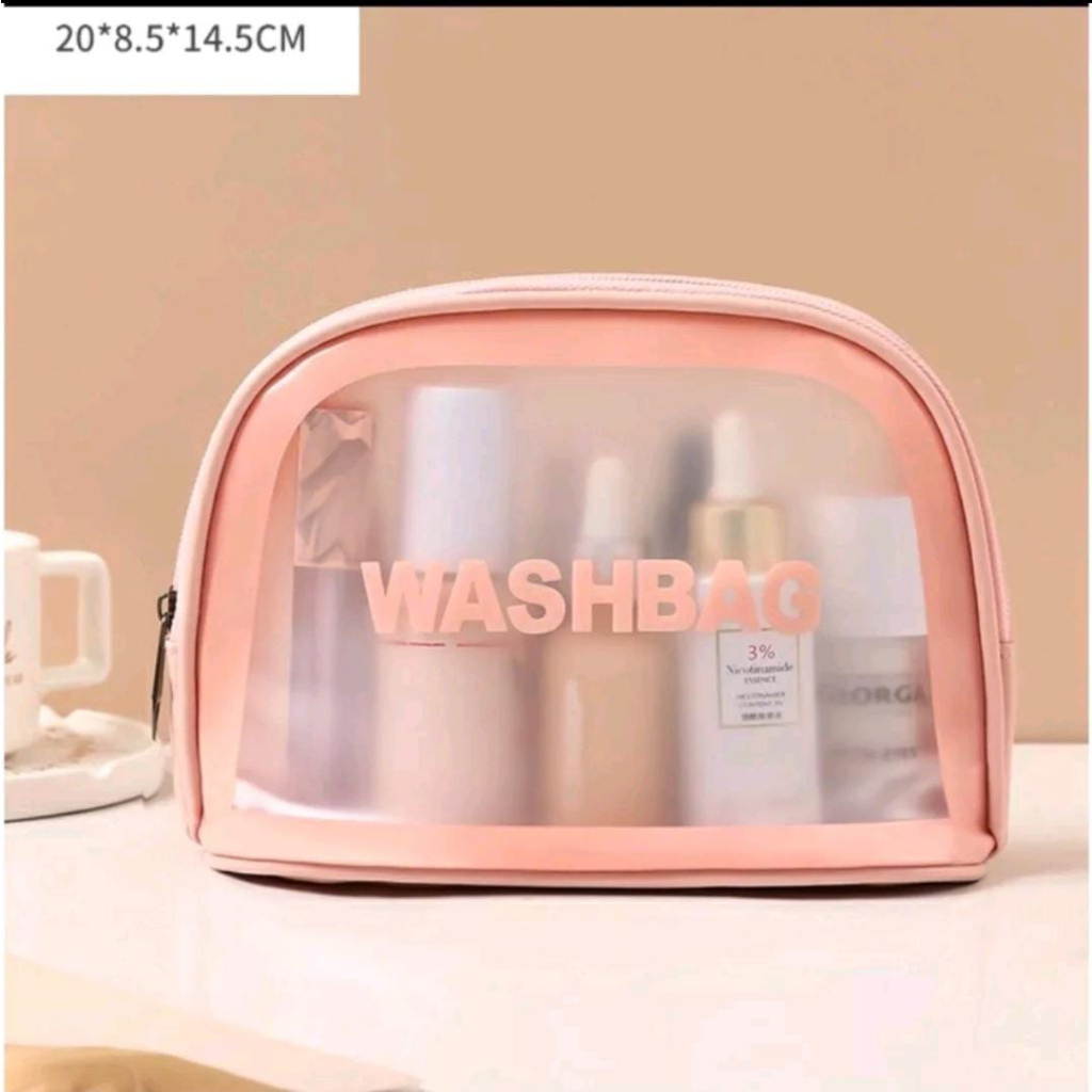 [ASS] Tas Kosmetik Transparan / Pounch WASHBAG