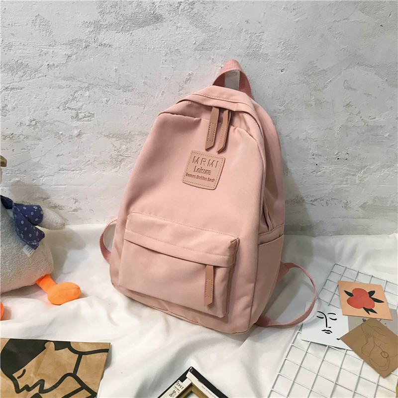 WAJIB PUNYA READY COD Tas Ransel Backpack Polos Fashion Tas ransel Pastel Riby Korean Nilon
