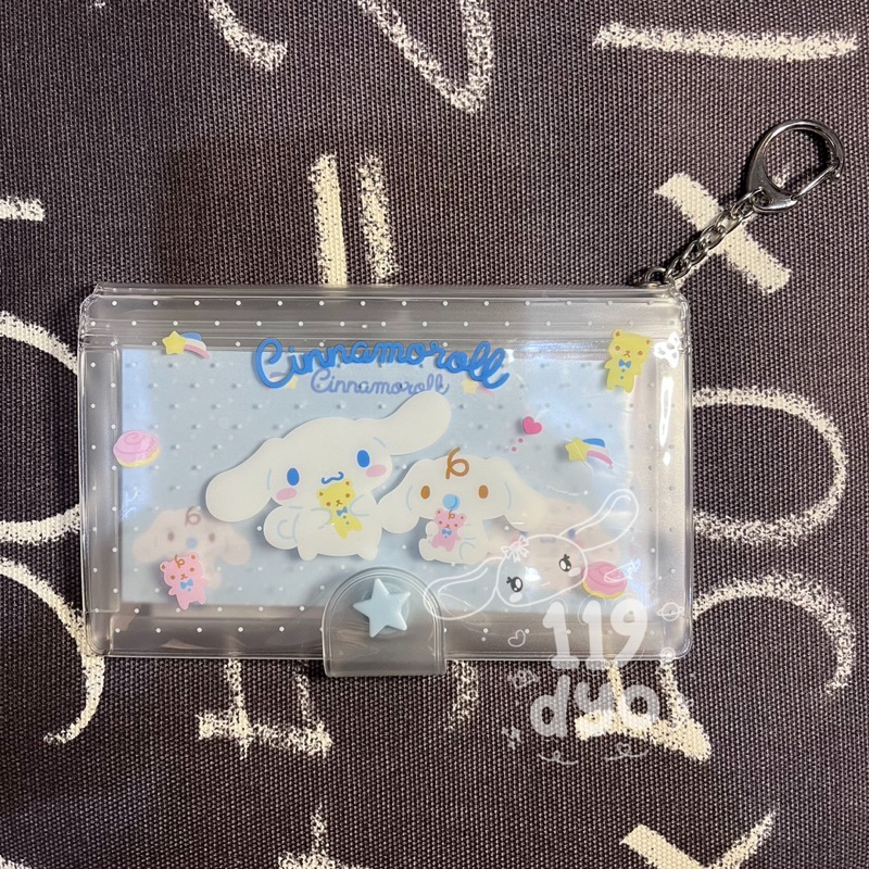 

[new] sanrio cinnamoroll memopad / ticket holder with keychain
