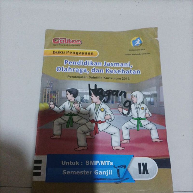 

buku LKS pendidikan jasmani olahraga dan kesehatan LKS PJOK kelas ix SMP kelas 3 penerbit Galileo gali ilmu lebih Optimus edisi revisi 2018 buku pengayaan semester ganjil bekas