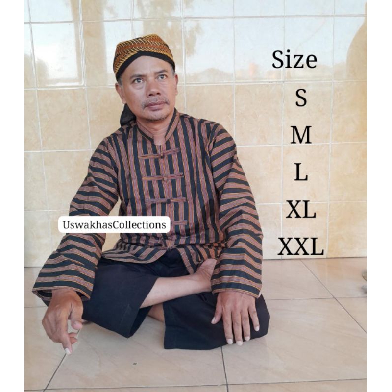 Koko Lurik Sanghai Koko Surjan Lurik Surjan Koko Lurik Sanghai+Blangkon Sliwir