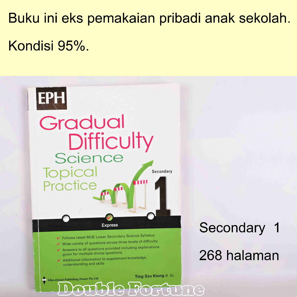 GRADUAL DIFFICULTY SCIENCE TOPICAL PRACTICE SECONDARY 1 &amp; 2   ORIGINAL BOOK BUKU IMPOR