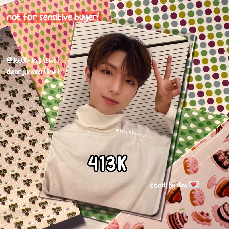 Photocard Junhan Han Hyeongjun Green Project Xdinary Heroes XH