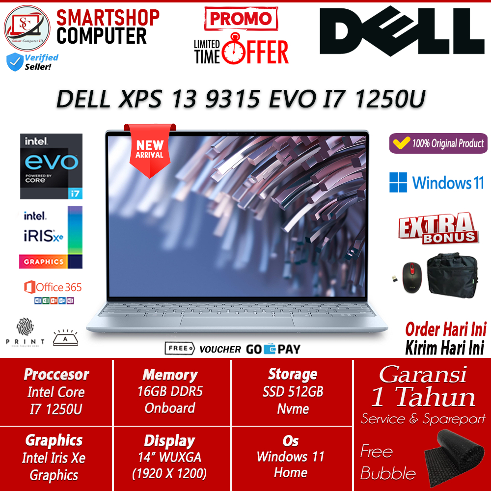 Laptop Ultrabook Dell Xps 13 9315 Intel Core i7 1250U 16GB 512GB IRIS XE 13 FHD WUXGA Windows 11 Profesional