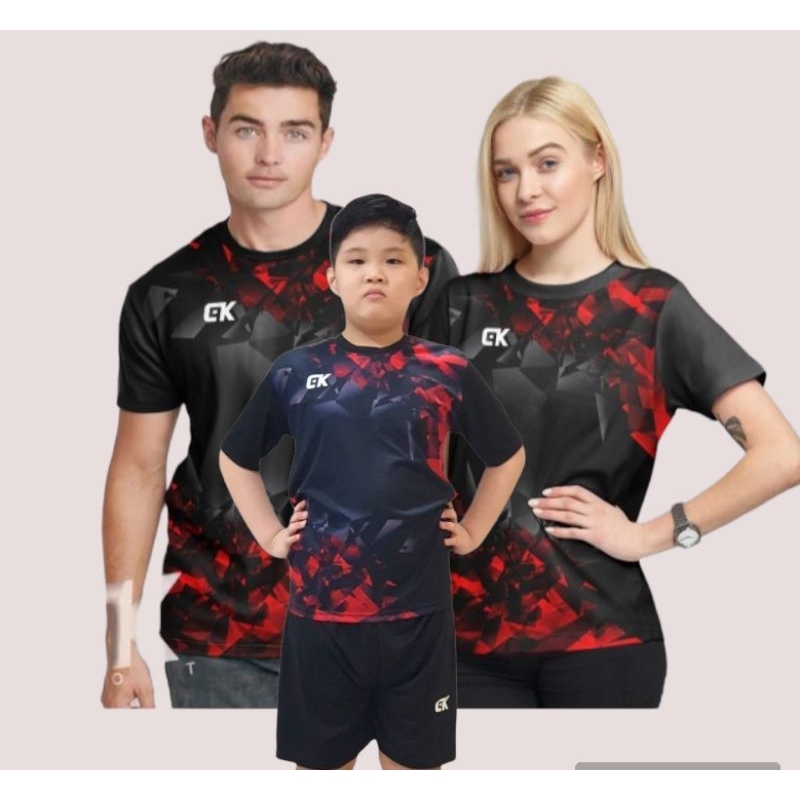 Kaos Olahraga Couple/kaos olahraga anak ibu bapak/kaos lari/kaos futsal/kaos bulutangkis/kaos volly