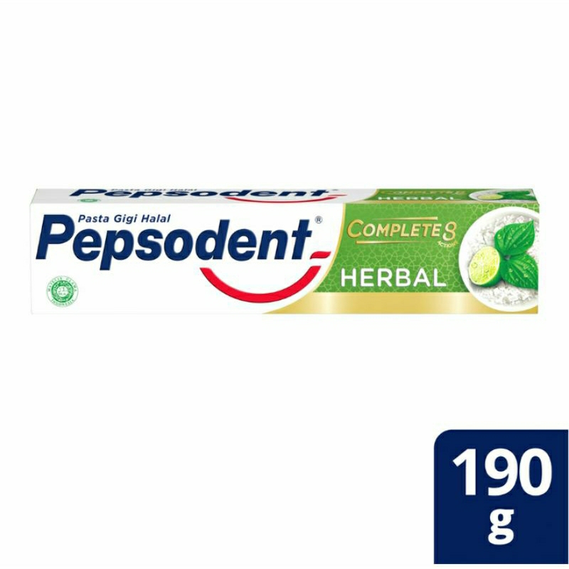 Pepsodent Pasta Gigi Complete 8 Herbal 190g