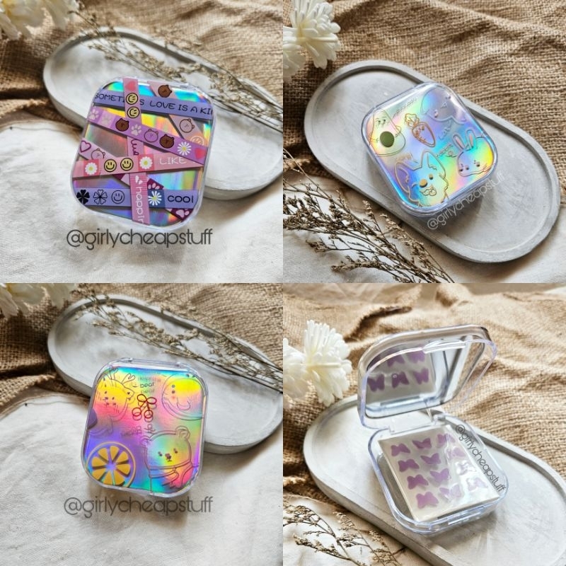 Acne Pimple Patch Storage Box Kotak Penyimpanan Sticker Stiker Jerawat Colorful Fun Shape Aesthetic 