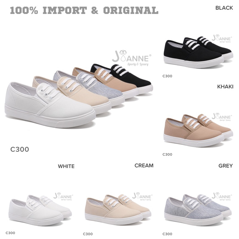 [ORIGINAL] JOANNE Casual FlyKnit Sneakers Shoes Sepatu Wanita #C300