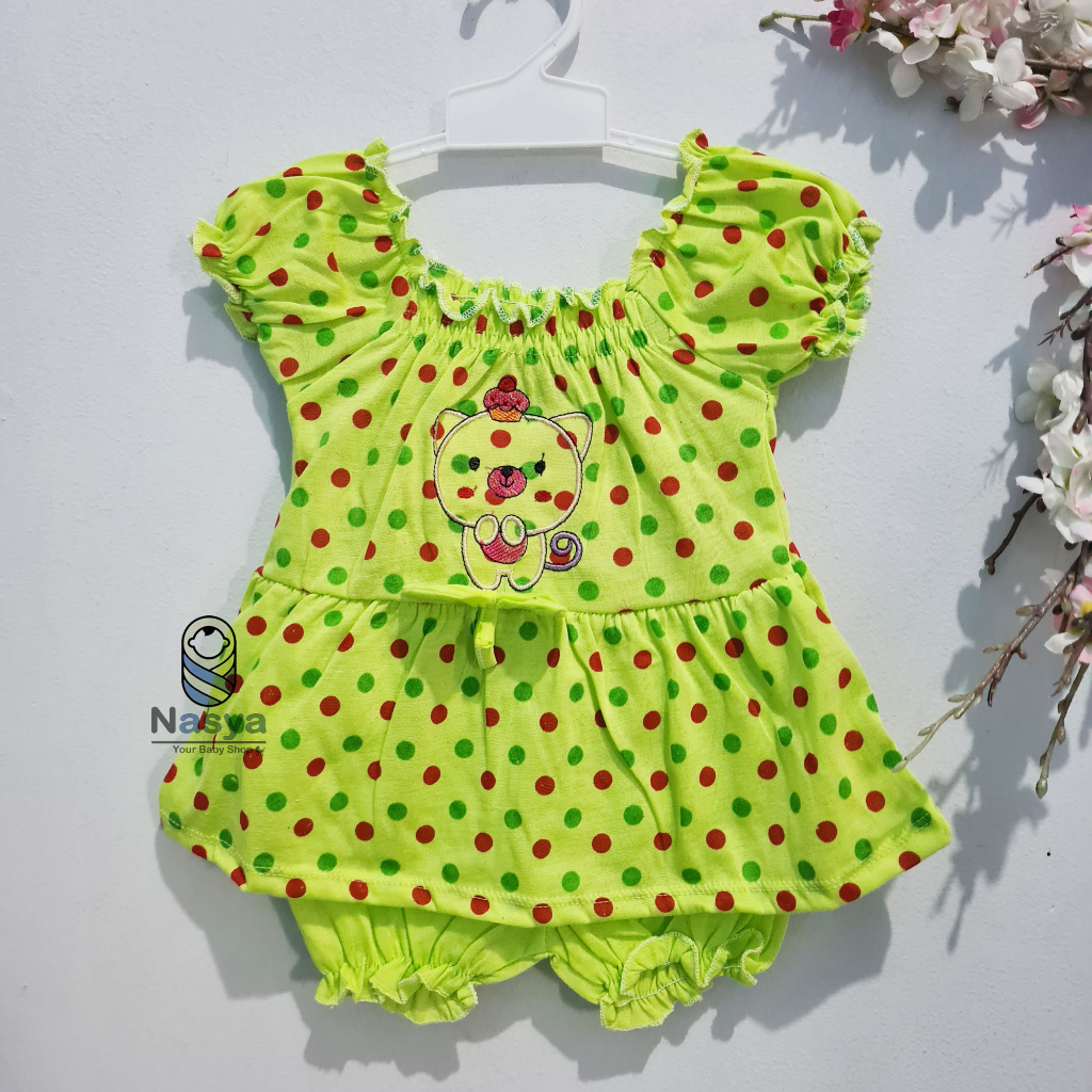 [N-045] Baju Bayi New Born Warna / Setelan sehari-hari anak perempuan (0-6 bulan)