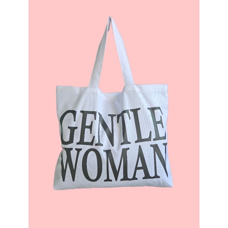 TOTEBAG WANITA BAHAN KANVAS GENTLE WOMAN