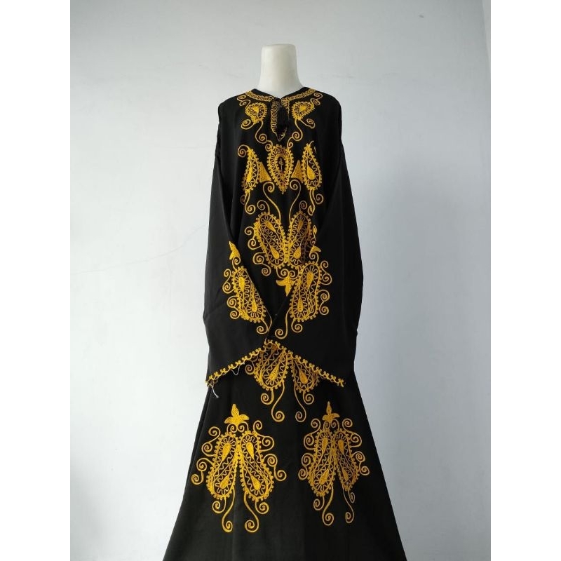 ABAYA BLUS ARAP SIZE L DEWASA --mukena abaya sholat by Jihan salsa