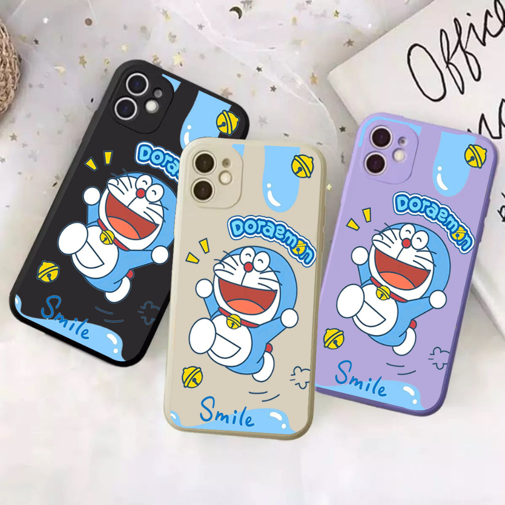 DC CASE SAMSUNG A12 5G / A21S / A22 4G NEW CASE MACARON DORAEMON SMILE