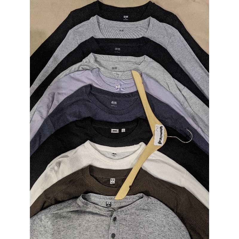 kaos lengan panjang uniqlo