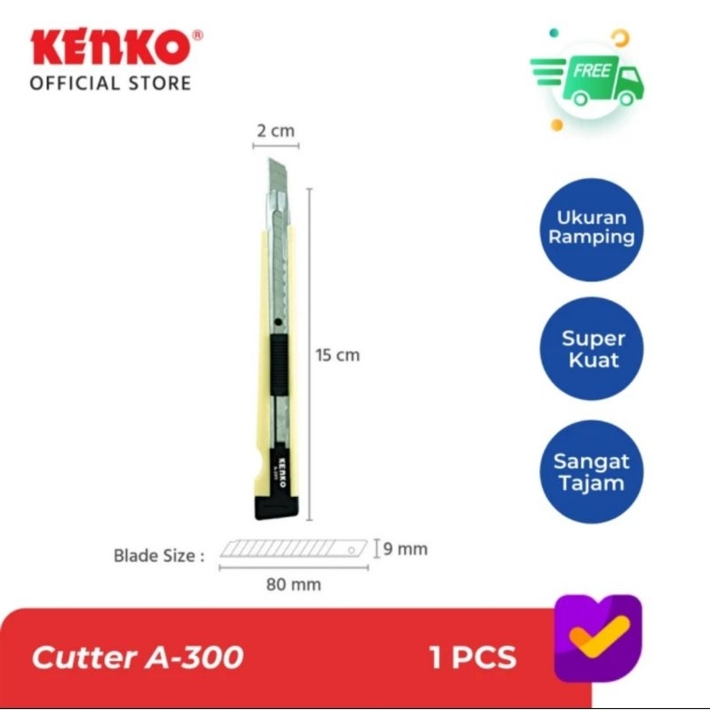 

RB A 300 Cutter Silet Blade Pisau Kenko A-300 Kecil A300