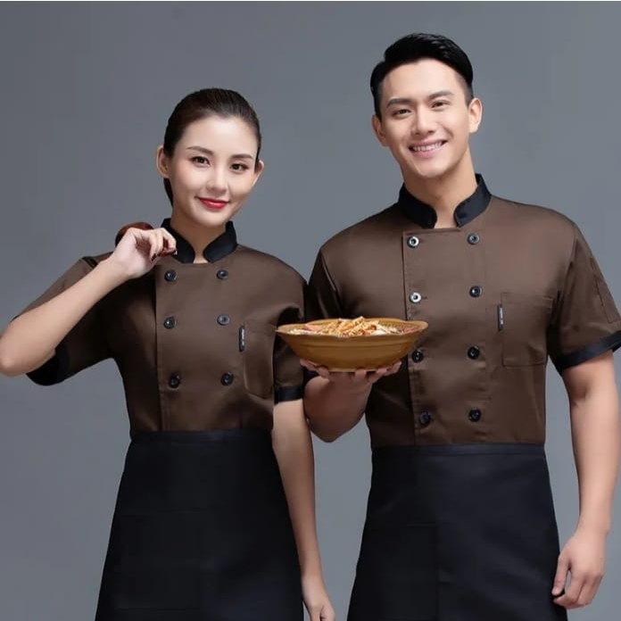 Baju Koki Baju Chef Seragam Koki Seragam Chef Jacket Unisex