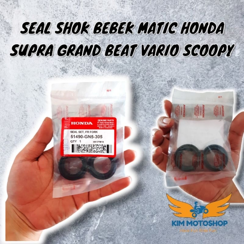 KIM - Seal Shok Bebek matic honda Beat Vario Supra Sonic Revo Original Ahm