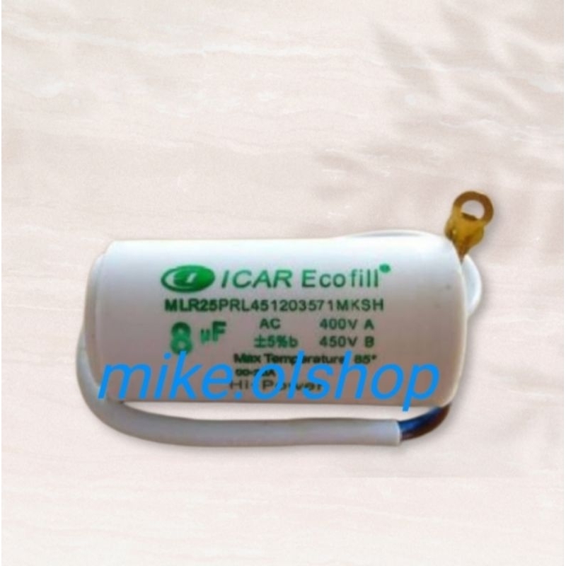Kapasitor Bulat Icar Ecofill / Icar 8 - 16 UF