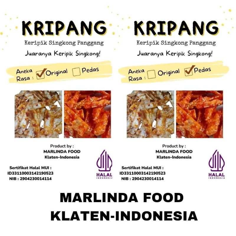 

[HALAL MUI] "KRIPANG" Keripik Singkong Panggang Pertama di Indonesia