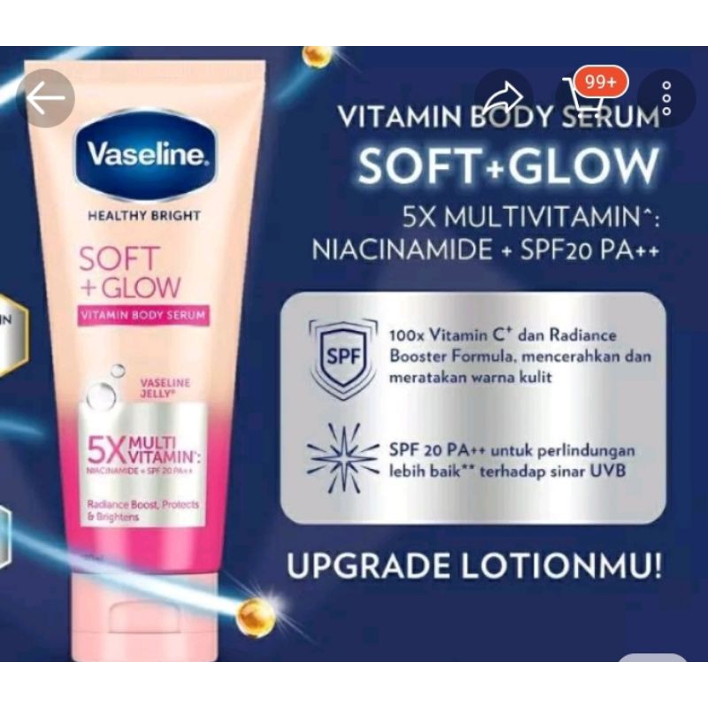 Vaseline Soft Glow 180ml