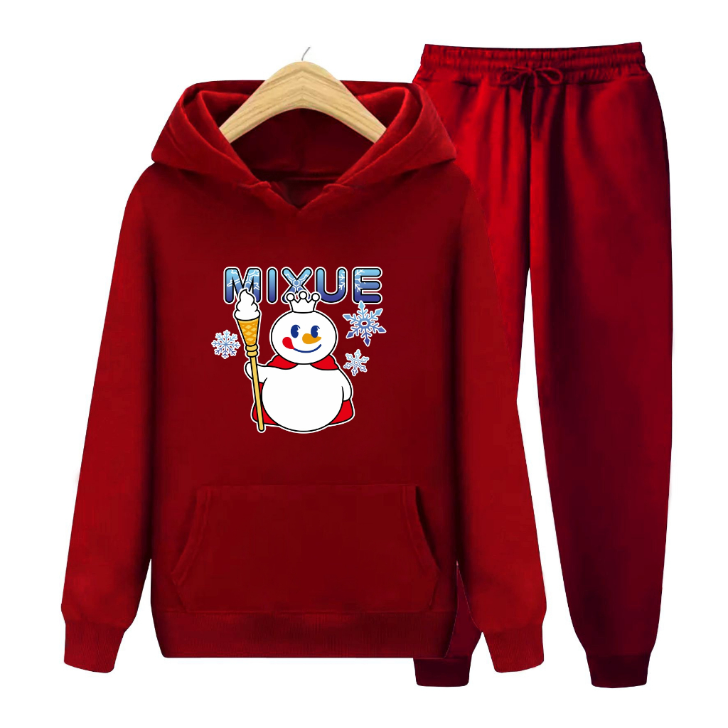 Sweater Hoodie Atasan Dan Setelan Anak MIXUE ICE CREAM Usia 4-14 Tahun Bisa Bayar Ditempat COD