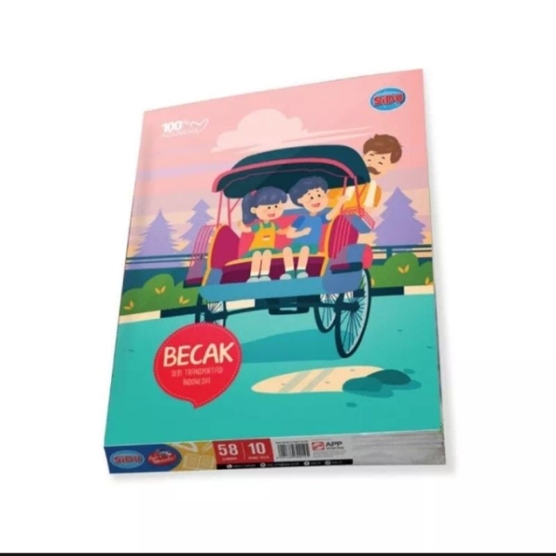 

Buku Tulis Sekolah Merk SIDU isi 58 Lembar Per 1 pack