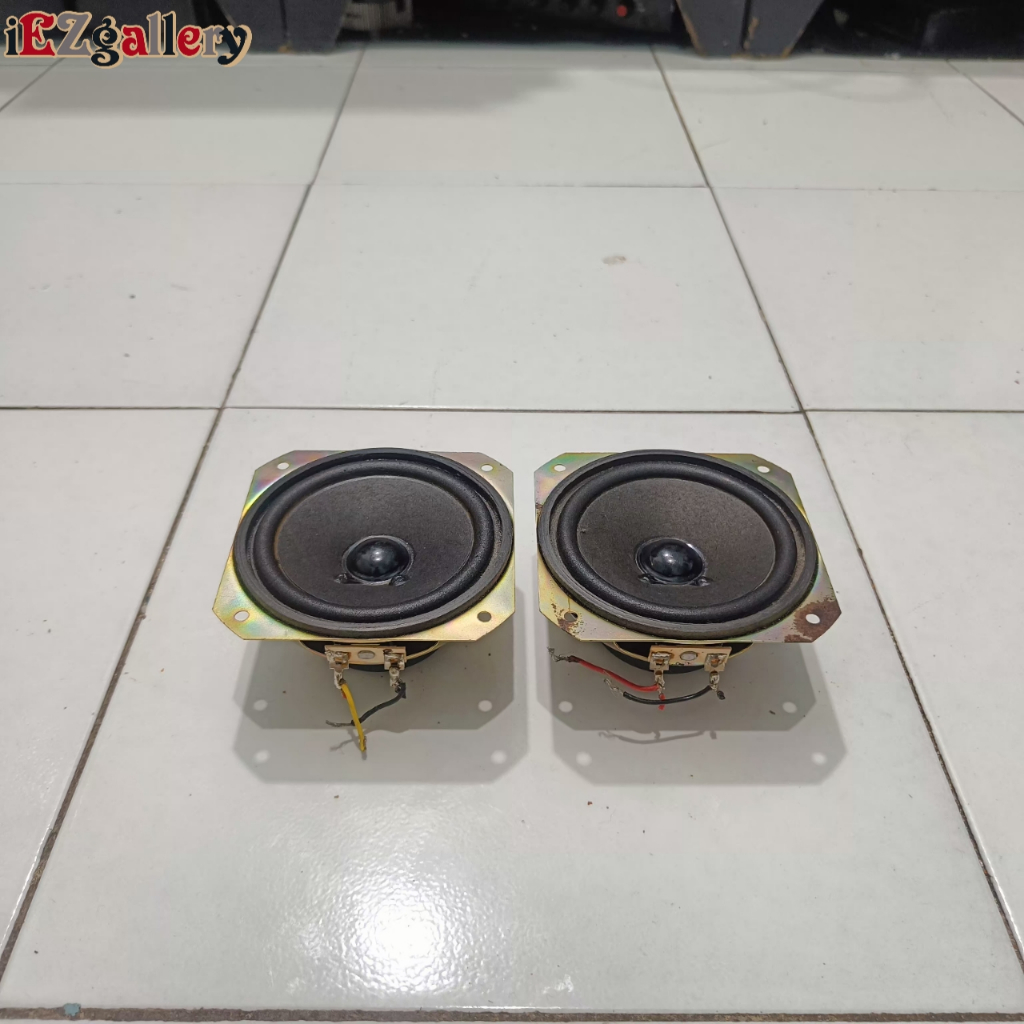 Speaker woofer 4inch p100f copotan Polytron normal original harga sepasang