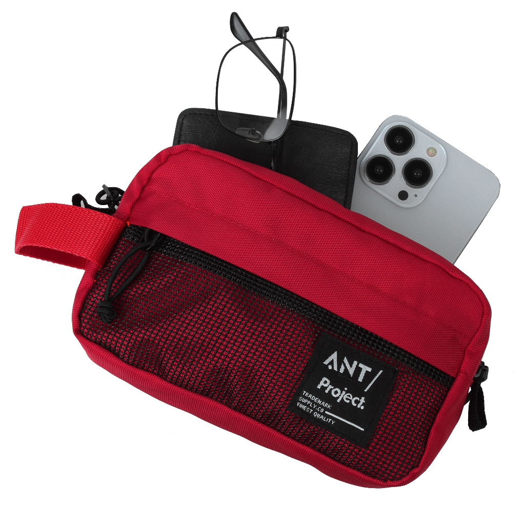 ANT Project Handbag Pria Clutch Bag Mini Atlast Tas Tangan Gadget Pria Wanita Pouch Travel Organizer 3 in 1