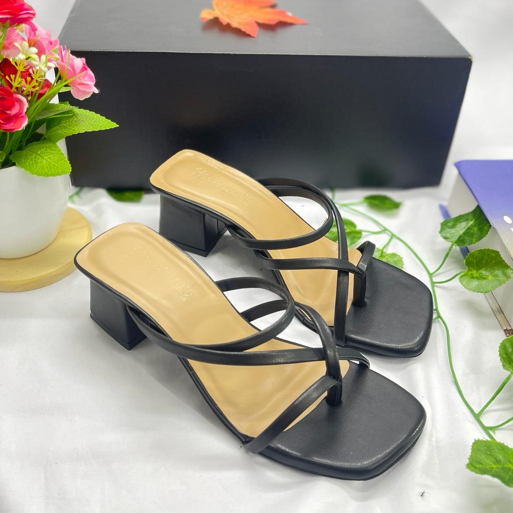 Windyshoes-Charvi sandal wanita hak Tinggi 5cm