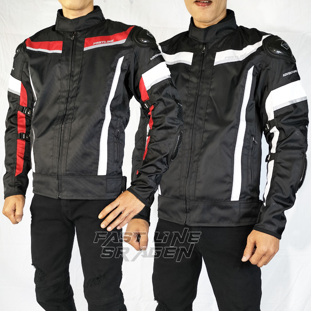 JAKET MOTOR TOURING BIKER FREESTYLE FULL BODY PROTECTOR FAST LINE CARREL BAHAN PREMIUM TAHAN AIR