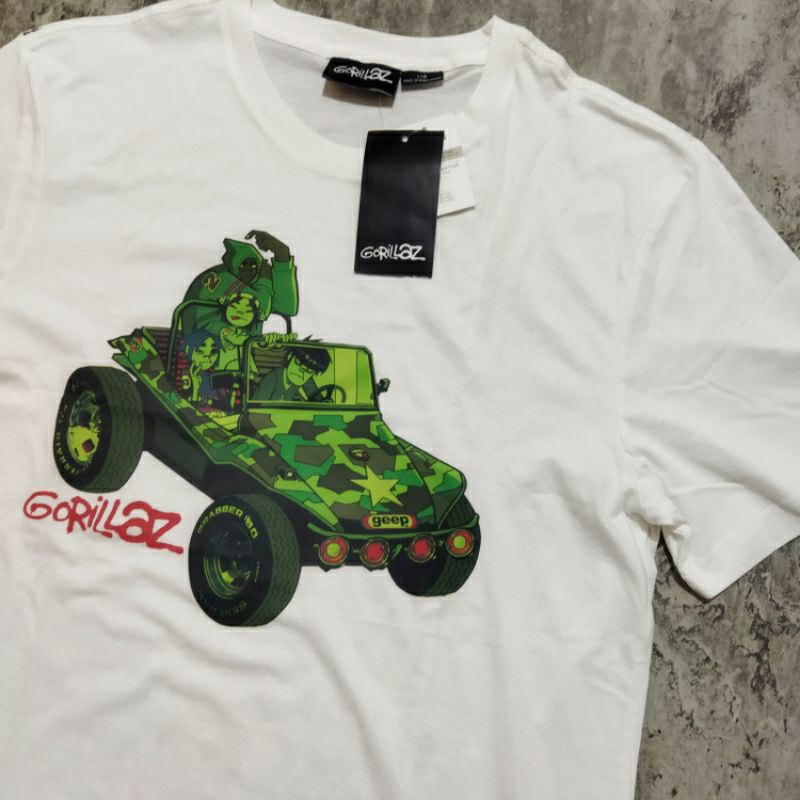 kaos band Gorillaz import pria original
