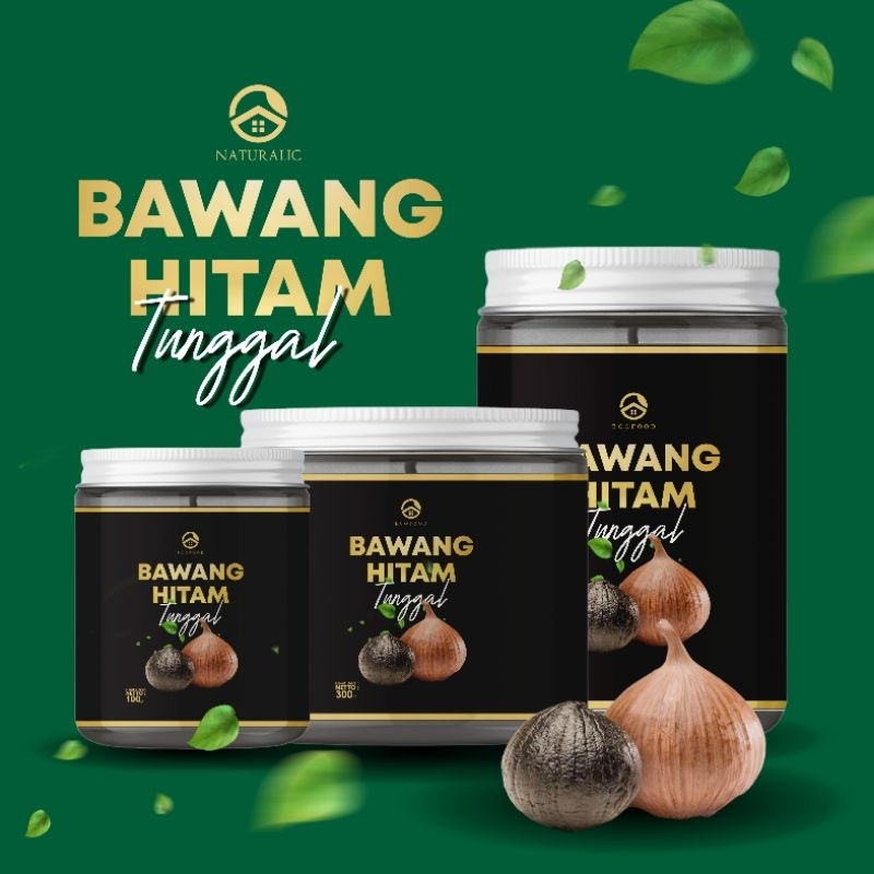 

Naturalic Bawang Tunggal / Bawang Hitam Tunggal / Bawang Putih Hitam / Bawang Hitam / Black Garlic / Bawang Hitam kualitas premium 300 gram