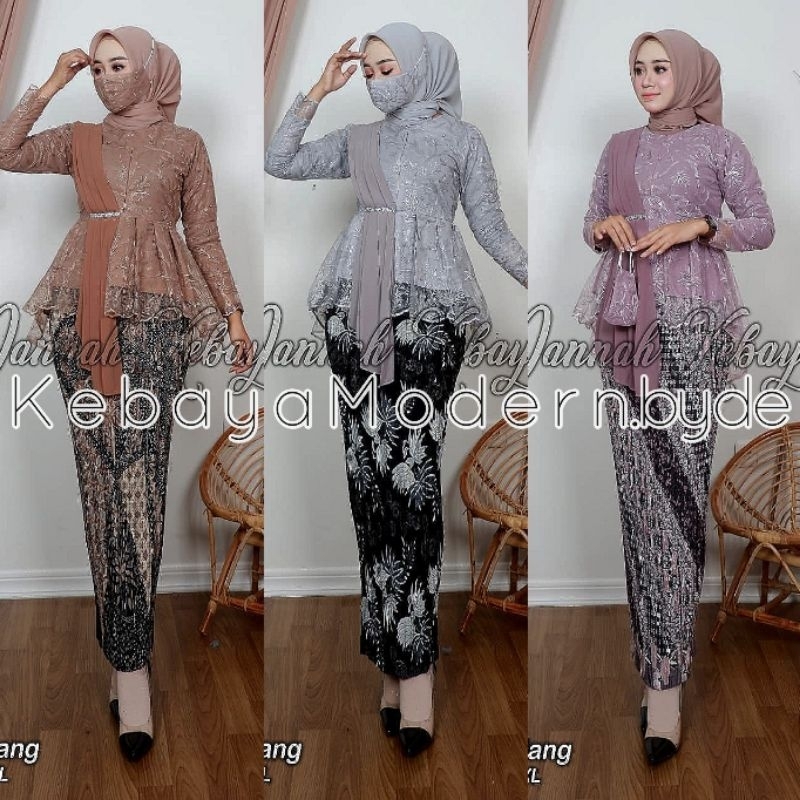 (Dijamin Realpict) SET / ATASAN KEBAYA AMALIA SELENDANG REALPICT TERLARIS >KEBAYA REMAJA/KEBAYA FAVO