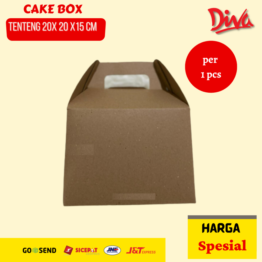 

Cake Box tenteng 20x20x15cm | 15 x 15 x15 cm